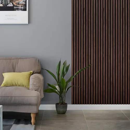 Miniatura 7 de Paneles de madera para pared - Paneles de pared acústicos de roble - 4 piezas de paneles de madera para pared - 240 cm x 30 cm - Paneles de pared