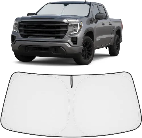 Miniatura 248 de Proadsy Parasol para parabrisas actualizado 2025, ajuste personalizado Dodge RAM 1500 2Dr 2019-2024 2025, 4 capas, plegable, protector de parasol
