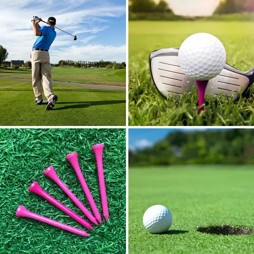 Miniatura 2 de MYKUJA Bamboo Golf Tees Wood Professional Multiple Colors Golf Tees 3-1/4,2-3/4,2-1/8 inch Pack of 50/100 Golf Tee in Package 100 camisetas