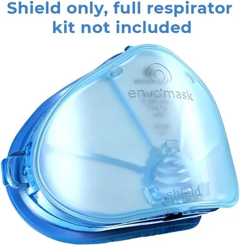 Miniatura 2 de Shield, azul, compatible con respirador Envo Mask N95, barrera física protectora y ligera, cierre de clip, estándar, red de dormir (70003-01)