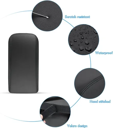 Miniatura 4 de INTGET Funda de consola central para accesorios Honda HRV/HR-V 2026 2023 2024 2025 Funda protectora de tapa de caja de reposabrazos de cuero