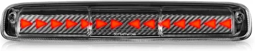 Miniatura 6 de Auto Dynasty Luz de Freno LED Cromada de Doble Fila para Tercera Posición de Montaje Alto Compatible con Silverado Sierra GMT800 99-07 Cromo