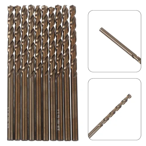 Miniatura 9 de 10pcs 3mm High Speed Steel Twist Drill Bits Set for Stainless Steel Metal Wood Plastic Professional Hss Micro Drill Bits for Tough