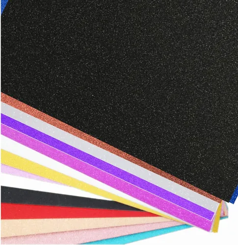 Miniatura 7 de Baisunt 20 hojas de papel de cartulina con purpurina negra para proyectos de arte DIY, álbum de recortes, decoración de cumpleaños y bodas 250GSM