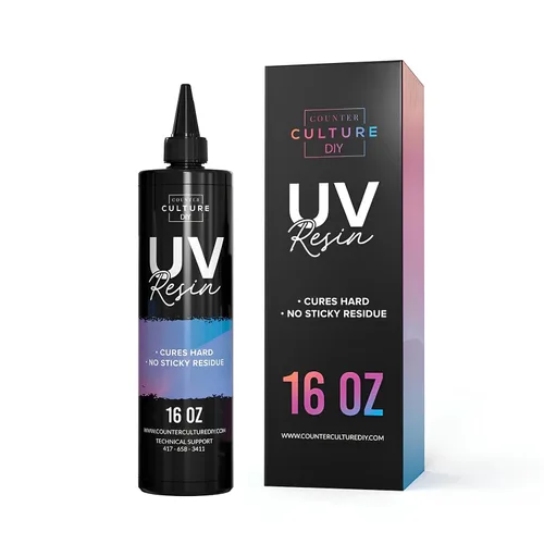 Miniatura 7 de Counter Culture DIY Resina UV transparente, 4 onzas, suministros de arte rápido para revestimiento y fundición, ideal para joyas, llaveros