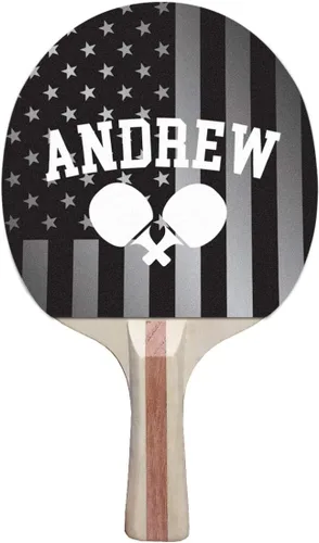 Miniatura 13 de Infusion Pala de ping pong con diseño de color negro, blanco y negro, impresión directa de 5 capas premium en raqueta de tenis de mesa