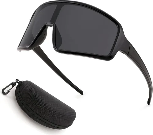 Miniatura 10 de Karsaer Vision - Gafas de sol deportivas para ciclismo, béisbol, softbol, unisex, para adultos, jóvenes, niños y niñas, 8-16 Lentes de espejo azul