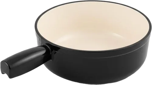 Miniatura 8 de Swissmar Lugano - Olla de repuesto para fondue de queso de hierro fundido, 1.4 cuartos de galón / 1.3 L, compatible con juegos de fondue Swissmar
