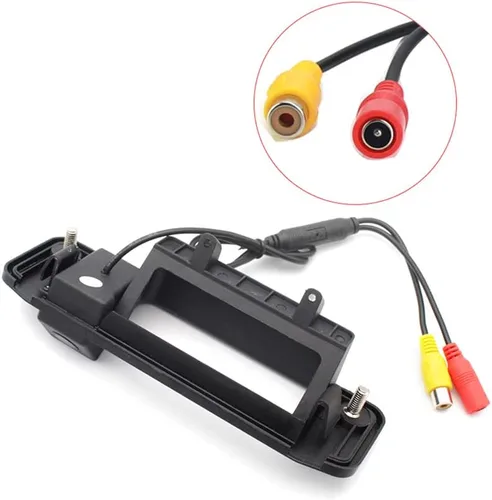Miniatura 2 de Vlicevrn CCD Cámara de visión trasera para automóvil con mango de maletero con lente de ojo de pez, visión nocturna, cámara de estacionamiento
