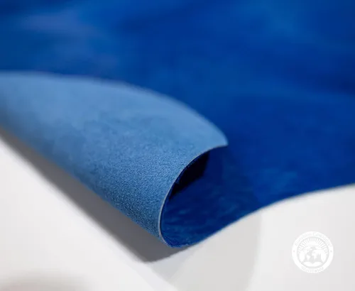 Miniatura 5 de Sunshine Cowhides Alfombra de piel de vaca 100% genuina teñida, color azul marino, alfombra de estilo moderno y alfombra para suelo de sala