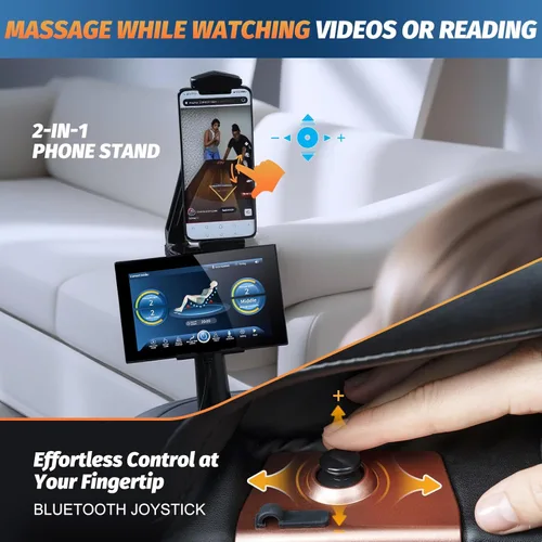 Miniatura 3 de Silla de masaje de cuerpo completo, sillas reclinables de masaje Shiatsu de gravedad cero SL-Track 2026 con voz AI, control remoto con luz LED