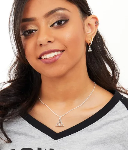 Miniatura 3 de Harry Potter Earring Sets, 2 Pair Gold Plated, Silver Plated Studs - Deathly Hallows and Lighting Scar, HP and Golden Snitch, Deathly Hallows and