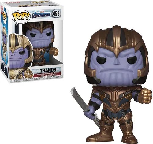 Miniatura 2 de POP Marvel: Avengers Endgame - Figura de vinilo de Thanos Funko Pop! (paquete con funda protectora compatible con POP Box), multicolor, 3.75 pulgadas