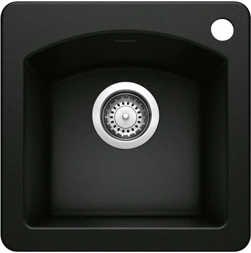 Miniatura 5 de BLANCO 443070 Diamond Silgranit - Fregadero de barra para empotrar o empotrar, color blanco suave