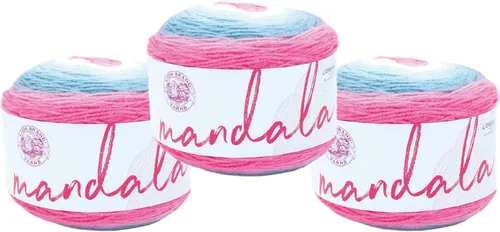 Miniatura 9 de Lion Brand Yarn Mandala - Hilo multicolor para ganchillo,tejido y manualidades, color Liger, 1770 pies, paquete de 1 unidad