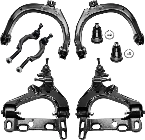 Miniatura 188 de Detroit Axle - Kit de brazos de control de extremo delantero de 8 piezas para Dodge Dakota 00-04, Durango 00-03, 4 brazos de control superior e