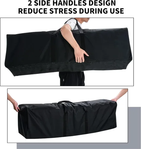 Miniatura 3 de Bolsa de viaje extra grande para equipo deportivo con cremalleras bloqueables de 2 vías, Negro
