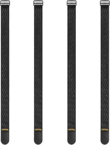 Miniatura 14 de Trilancer Correas elásticas con tiras antideslizantes, 24 x 2 pulgadas (paquete de 4) correas multiusos de gancho y bucle para manguera, cables