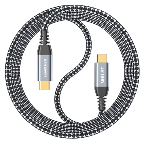 Miniatura 18 de Cable para Monitor USB C ZeroneTeck [0.91 m, Rosa], Transferencia de Datos de Alta Velocidad de 20 Gbps, Salida de Video de Pantalla 4K@60Hz, Carga