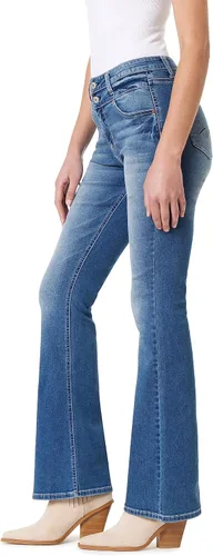 Miniatura 3 de WallFlower Jeans Sassy Flare Insta Soft Juniors de talle alto para mujer