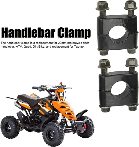 Miniatura 2 de Elevadores de manillar de motocicleta, 2 piezas universales de 0.866 in 7/8 pulgadas, abrazadera elevadora para manillar de bicicleta, herramienta