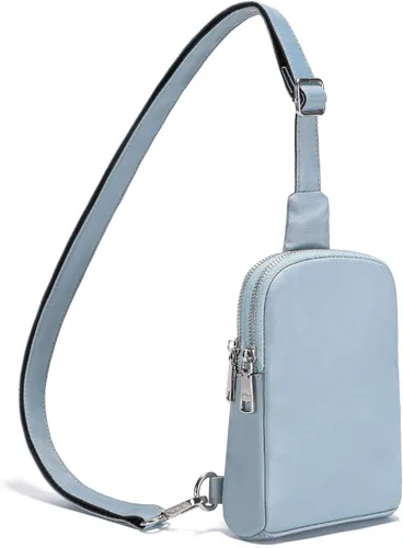 Miniatura 12 de INICAT Bolsos cruzados pequeños de nailon para mujer, bolsa de 1 litro para hombre, bolsa de hombro, riñonera, artículos esenciales de viaje