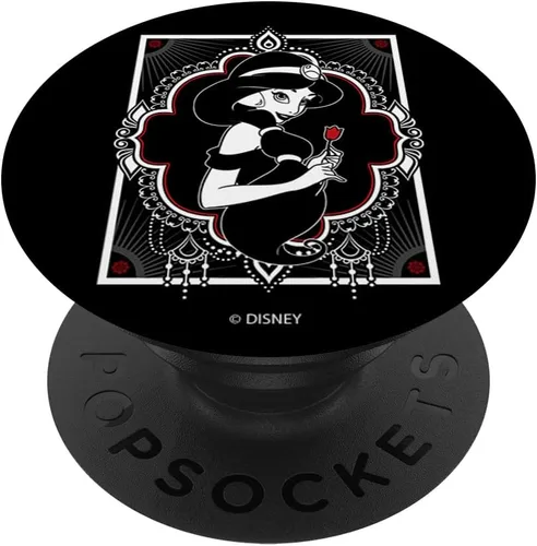 Disney Aladdin Jasmine - PopSockets de agarre y soporte para teléfonos y tabletas en blanco y negro