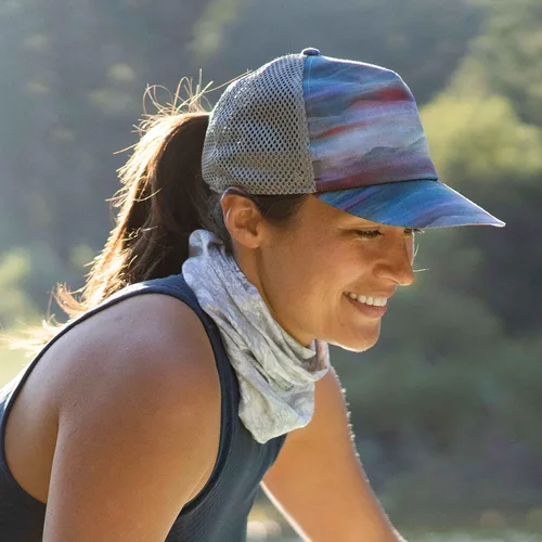 Miniatura 5 de BUFF CoolNet - Polaina de cuello UV, protección solar UPF 50, transpirable, versátil, máscara facial de secado rápido, blanco y gris, tamaño adulto