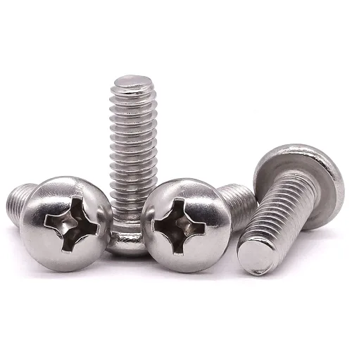 Miniatura 12 de Tornillo de máquina de cabeza cilíndrica #4-40 x 1/4", Phillips Drive, acero inoxidable 304 18-8, acabado brillante, rosca completamente mecanizada