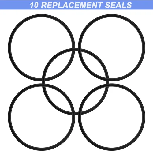 Miniatura 7 de 10 sellos de tapa de goma de repuesto compatibles con taza de viaje Contigo Snapseal Byron de 16 y 20 onzas, sellos de goma a prueba de fugas, Negro