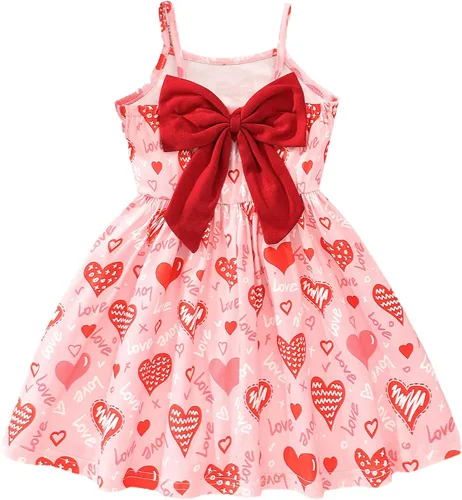Miniatura 11 de Vestido de verano para niños pequeños, con diseño de dinosaurio, sin espalda, con lazo, vestido de playa de cumpleaños