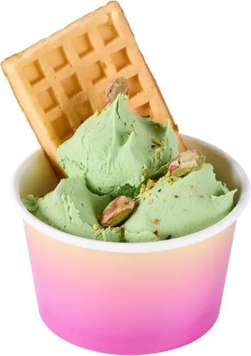 Miniatura 52 de Coppetta - Vasos de postre de 5 onzas, 50 tazas desechables para helado, tapas se venden por separado, cuencos de yogur congelado resistentes