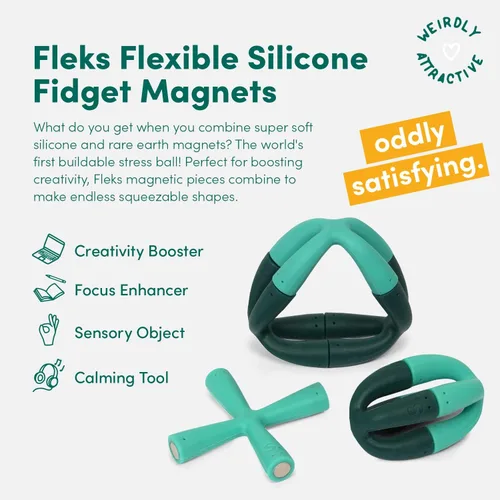 Miniatura 2 de Speks Fleks - Juguete magnético de silicona flexible, divertido juguete de escritorio para adultos y adolescentes a partir de 14 años, artilugio