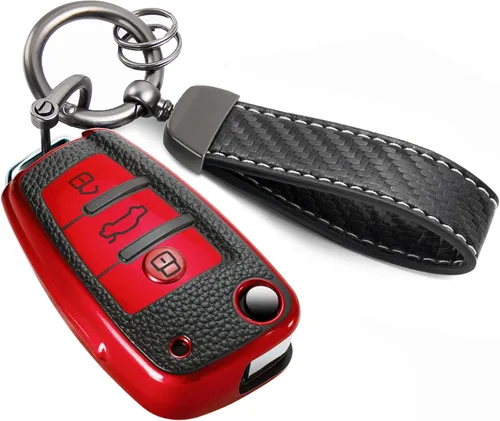 Miniatura 57 de Funda para Llavero Mercedes con Llavero de Cuerda Trenzada de Metal, Funda de Llave Suave Mejorada para Carcasa de Llavero Remoto Inteligente Sin