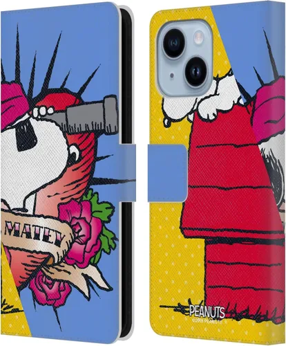 Miniatura 82 de Head Case Designs Funda de piel con licencia oficial de Peanuts Snoopy & Woodstock Balloon Halfs and Laughs para Apple iPhone 7/8/SE 2020 y 2022
