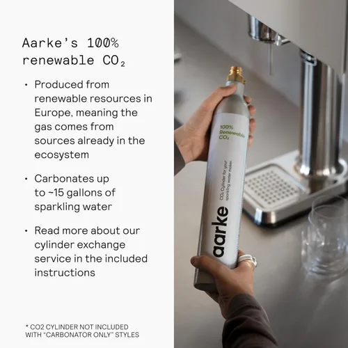 Miniatura 7 de Aarke - Carbonator III Gasificador Premium - Fabricante de agua con gas y agua de seltzer - Fabricante de soda con botella PET (acero inoxidable)