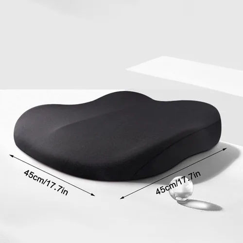 Miniatura 4 de Cojín de asiento de automóvil para adulto, cojín elevador de automóvil portátil, suave y antideslizante para conducir, almohadilla de asiento