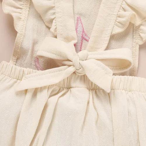 Miniatura 5 de GRNSHTS Trajes de primer cumpleaños para niñas con volantes para primer cumpleaños, mameluco sin espalda