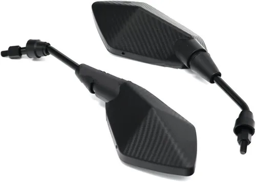 Miniatura 4 de Espejos laterales para espejo convexo, 0.315 in, 0.394 in, fibra de carbono, 2 unids par de espejos retrovisores de motocicleta Scooter E Bike