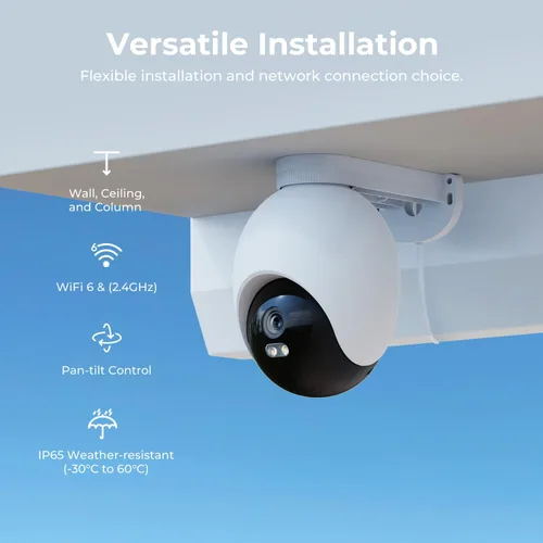 Miniatura 7 de IMILAB Cámara de Seguridad Enchufable EC6 3K para Exteriores: Cámara para Seguridad del Hogar con Foco y Vigilancia Giratoria de 360°, Cámara