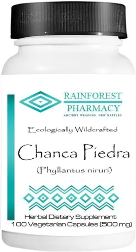 Chanca Piedra Stone Breaker - 100 cápsulas vegetarianas, 500 mg | Hierba entera silvestre de la selva amazónica