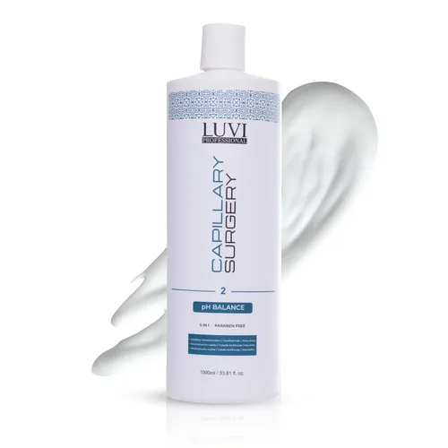 Miniatura 7 de Luvi Cirugia Capilar para el Cabello Sin Formol, B-tox Capilar, de larga duración, antiencrespamiento, alisado, queratina brasileña 5 en 1, vegano