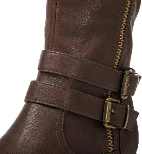 Miniatura 3 de GLOBALWIN Botas altas hasta la rodilla para mujer, botas de equitación cómodas para mujer, tacón bajo