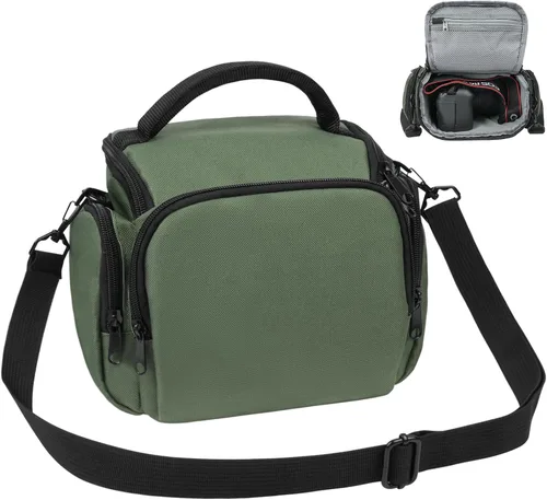 Miniatura 11 de Ainiv Bolsa para Cámara DSLR, Resistente al Agua Anti-Golpes Funda para Cámara SLR, Correa de Hombro Grande y Ajustable Mochila para Cámara, Mochila