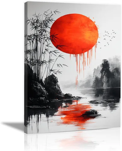 ZUMOOO Vintage Flower Canvas Wall Art Suitable For Living Room Bedroom Home Office Apartment Room Bathroom Modern Wall Decoration Art