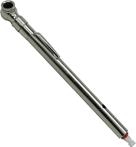 Milton S-928 Medidor de presión de lápiz de neumáticos lleno de aire/agua, válvula deflatadora incorporada, presión medida en PSI y kPa, fácil de