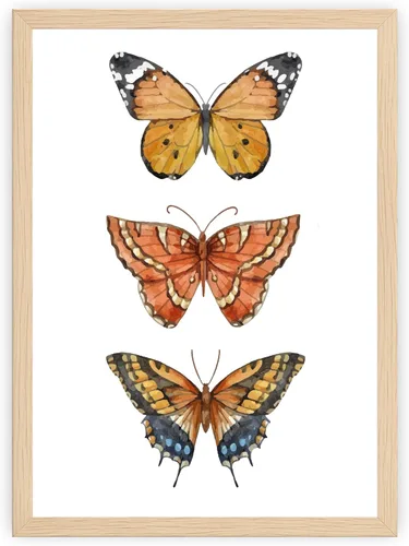 Miniatura 9 de Arte de pared de mariposas - Decoración de mariposas rosadas - Impresión artística de acuarela - 11 x 14 - Póster sin marco