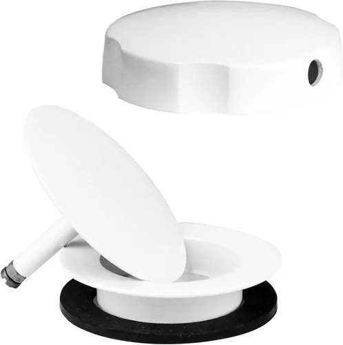 Miniatura 19 de Westbrass D50TE-12A - Moldura de repuesto estándar de 1-1/2 pulgadas para ensamblajes de desagüe de baño de accionamiento por cable, bronce antiguo