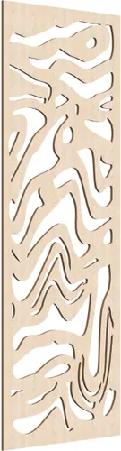 Miniatura 57 de 9 3/8"W x 24 3/8"H x 1/4"T Northfield Decorativos Paneles de Pared de Madera Calado, Abedul
