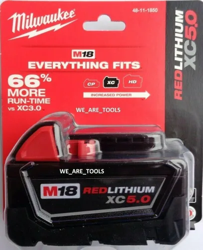 Baterías Milwaukee M18 48-11-1850 5.0 AH 5.0 18V (Genuina)
